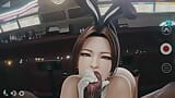 Bunny puta Mai Shiranui chupando una dura polla negra snapshot 14