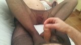 Me and Andy Both In Tights Pantyhose Footjob And Cum snapshot 2