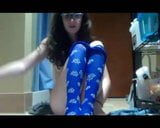 Blue pantyhose cam session snapshot 16