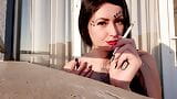 Sexy smoking from Dominatrix Nika. Mistress loves to smoke and blow cigarette smoke in your face snapshot 3