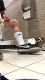 SUCKING COCK UNDER A MALL BATHROOM STALL snapshot 5