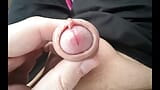 play with my small foreskin cock, alone and with a friend snapshot 5