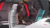 विज्ञान-फाई लिफ्ट। हॉट 3डी लंड-लड़की अंतरिक्ष स्टेशन पर सेक्सी काली ट्रॅनी को चोदती है snapshot 2