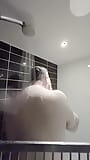 Chubby Tattooed Guy Showering snapshot 12