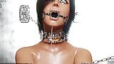 Teen Chained and Handcuffed Hardcore 3D BDSM Animation snapshot 3