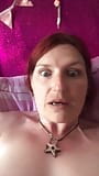 Come spoon this cuddly mature mom after her breakfast wank, grab her chubby little belly n make her pussy drip snapshot 1