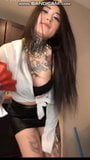 Rok lateks tari hot tatoo latina snapshot 3