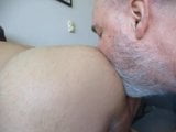 Tongue Teases Tush, Tubesteak Tickles Throat. snapshot 3