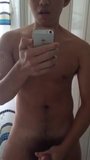 asian twink JO on mirror (18'') snapshot 3