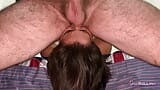 Licking my boss's balls and ass, hot facesitting while he masturbates snapshot 5