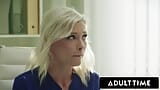 ADULT TIME - Zazie Skymm, employée de bureau perverse, révèle sa pisse secrète à son collègue ! snapshot 5