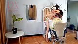 Do you want me to cut your hair? Stylist's client. Naked hairdresser. Nudism 12 snapshot 10