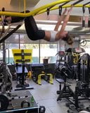 Kate Beckinsale working out upside down snapshot 3