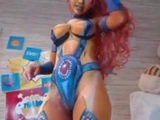 Cosplay web kamerası kız amatör alay ile yapay penis ve anal snapshot 24