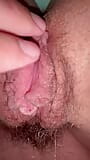 Wife facesitting and making me eat her thick and sweet pussy juice that drips from inside her hairy cunt snapshot 3
