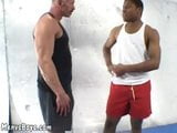 Old muscleman lets a huge black shaft up his ass snapshot 1