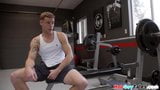 Ripped gym stud breeded for cum after anal play snapshot 3