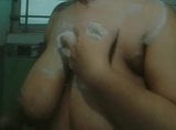 Fat wife taking bath with soap snapshot 1