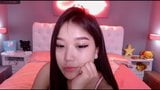 Junges japanisches Webcam-Model, asiatische Muschi, nackte Titten, Masturbation snapshot 4