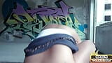 Public Euro MILF POV fucked by date in abandoned building snapshot 13