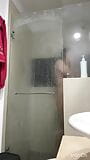 I record my cousin without being caught when he takes a hot shower snapshot 8