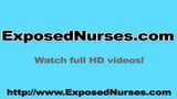 Filthy nurse pussy spreading and masturbation snapshot 16