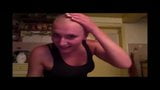 2 blond girls get shaved bald snapshot 9