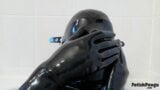 Saliva mess in latex mask and gloves (TRAILER) snapshot 2