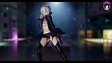 Haku Dancing In Sexy Short Skirt + Gradual Undressing (3D HENTAI) snapshot 5