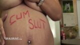 Big tits cum and piss slut pours hot piss over her huge tits snapshot 3
