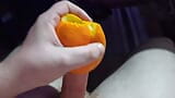 Making orange juice with my cock snapshot 14