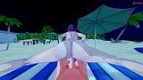 Rosaria follada en primer plano en la playa. Genshin impacto hentai. snapshot 11