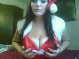 Smoking Hot Brunette Camgirl( Busty Winter ) X-Mas Tits snapshot 2