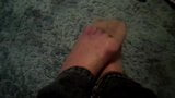 rubbing my nylon ed feet snapshot 3