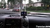 美しいラティーナエスペランサディアスは車の中でディックを吸う snapshot 6