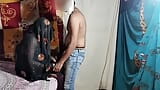 インドのポルノ黒サリーブラウスペチコートとパンティー snapshot 2