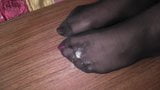 Cum on pantyhose feet snapshot 8