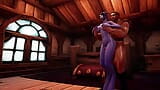 Девушка Draenei мастурбирует до бедра - warcraft пародия snapshot 5