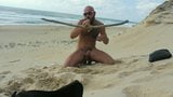 Queer Guy Fucks And Milks Himself On A Public Beach snapshot 7