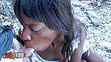 Feroz follada en la playa con la guapa negra kenya diaw snapshot 4