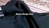 Zwarte burqa sperma en zwart condoom aftrekken. Hete video Satar Majhabi Mumin snapshot 1