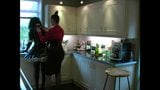 Crossdresser Felicity strips in the kitchen snapshot 9