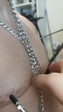 Young boy locked in chastity dick cage and handcuffed naked snapshot 3