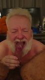 Silver daddy's tongue makes his boy cum snapshot 2