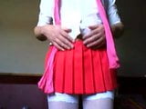 CD cums in schoolgirl outfit snapshot 5