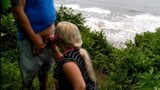 Blowjob for a fan on the beach in Pernambuco snapshot 8