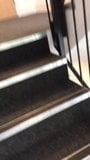 Hot black girl walking up stairs snapshot 2