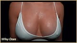 Wifey getting her amazing tits wet in multiple bras - compilation video snapshot 6