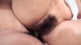 BBW japonaise amateur - chatte poilue et creampie - gros seins snapshot 24