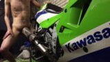 Maldito escape de motocicleta kawasaki zxr 750 snapshot 2
